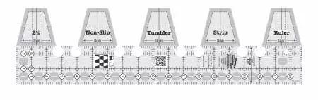 **DISCONTINUED** Single Strip Tumbler Quilt Ruler