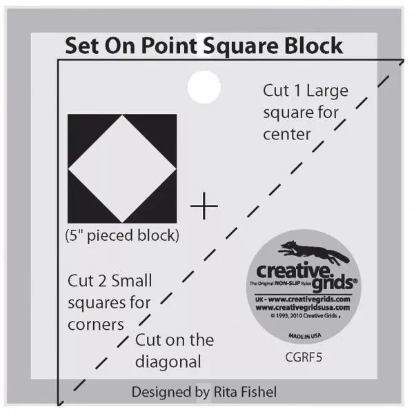 **Discontinued** Template Set On Point Charming 5 Square