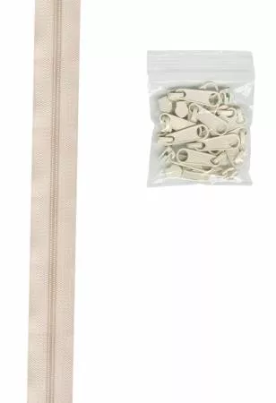 Zips-by-the-Yard; Ivory - ZIPYD-102