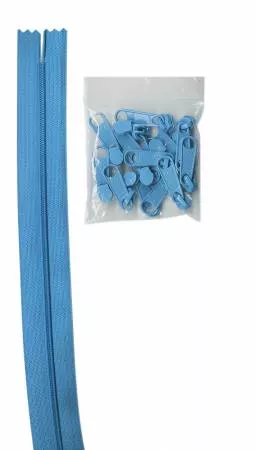 Zips-by-the-Yard; Parrot Blue - ZIPYD-214